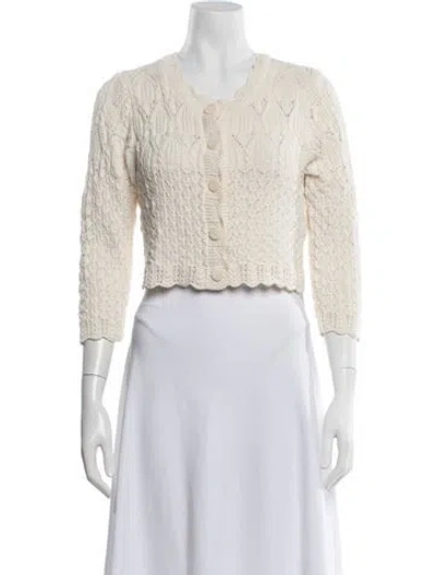 Pre-owned Ba&sh Patterned Crew Neck Sweater In Neutrals