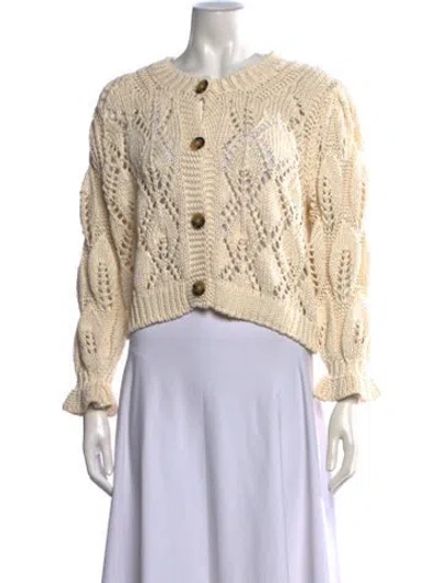 Pre-owned Ba&sh Patterned Crew Neck Sweater In Neutrals