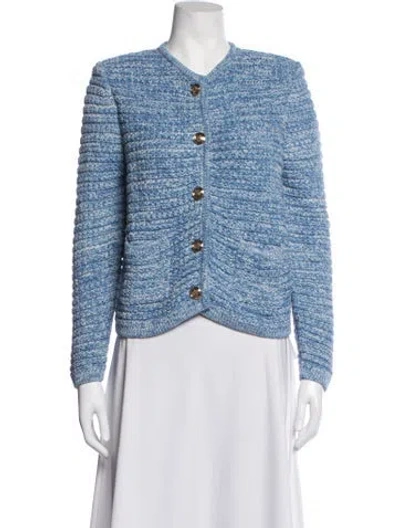 Pre-owned Ba&sh Patterned Jacket In Blue