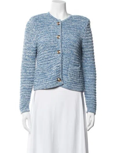Pre-owned Ba&sh Patterned Jacket In Blue