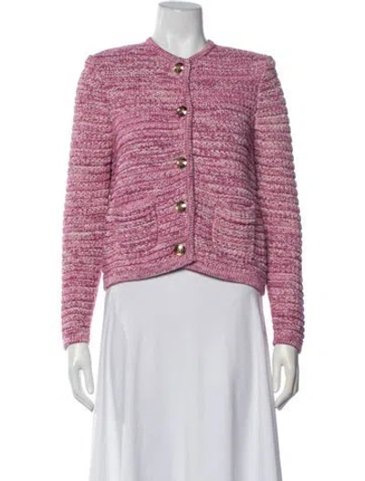 Pre-owned Ba&sh Patterned Jacket In Pink