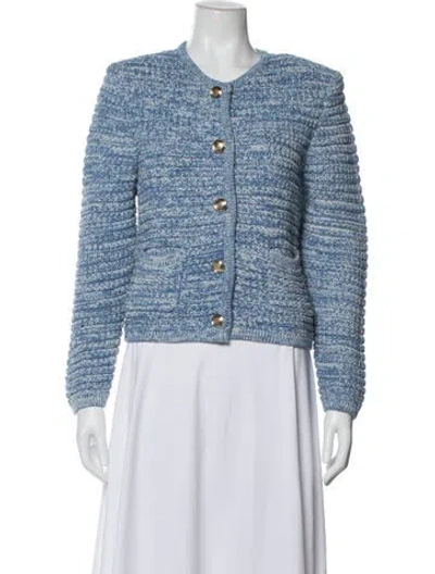 Pre-owned Ba&sh Patterned Jacket W/ Tags In Blue