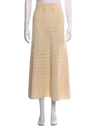 Pre-owned Ba&sh Patterned Long Skirt In Neutral