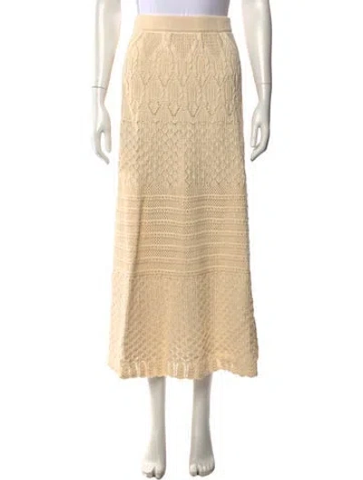 Pre-owned Ba&sh Patterned Long Skirt In Neutrals