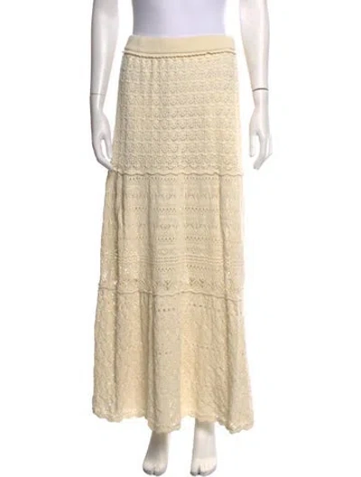 Pre-owned Ba&sh Patterned Long Skirt In Neutrals