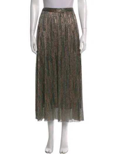 Pre-owned Ba&sh Patterned Midi Length Skirt