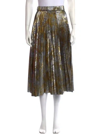 Pre-owned Ba&sh Patterned Midi Length Skirt In Multicolor