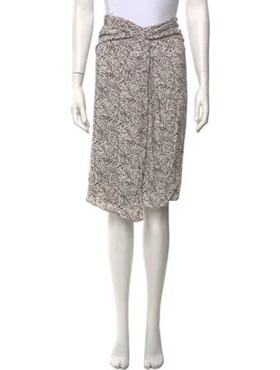 Pre-owned Ba&sh Patterned Midi Length Skirt In Neutrals