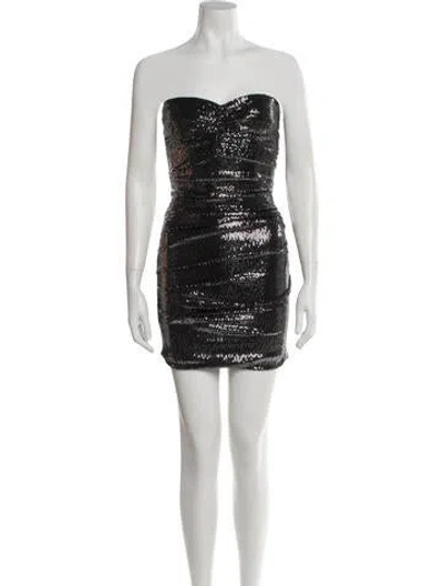 Pre-owned Ba&sh Patterned Mini Dress In Multi
