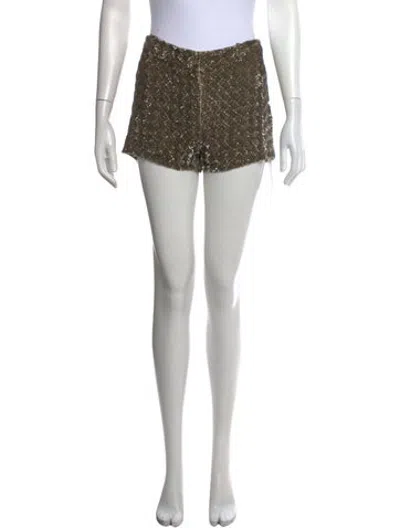 Pre-owned Ba&sh Patterned Mini Shorts W/ Tags In Neutrals