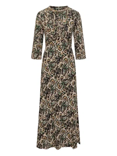 BA&SH PATTERNED ONOA DRESS