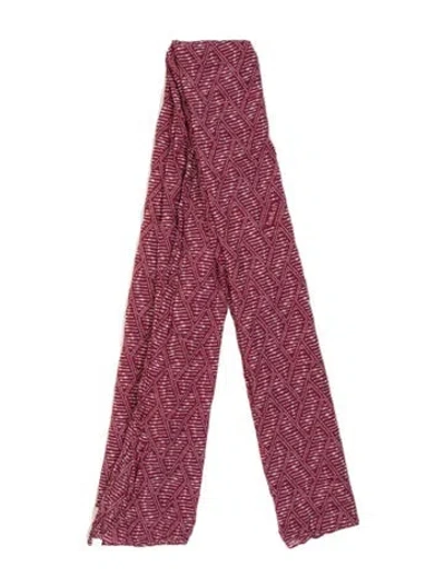 Pre-owned Ba&sh Patterned Shawl In Burgundy