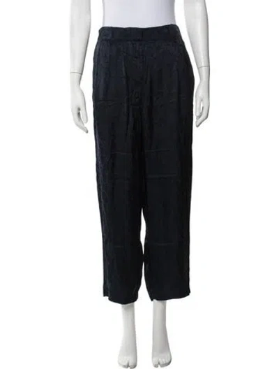 Pre-owned Ba&sh Patterned Straight Leg Pants In Black