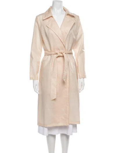 Pre-owned Ba&sh Patterned Trench Coat In Neutrals