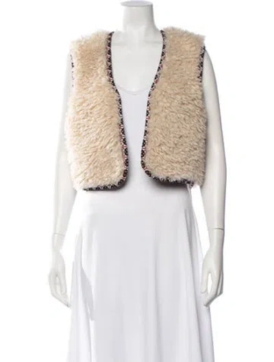 Pre-owned Ba&sh Patterned Vest In Neutrals