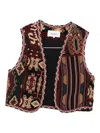 Ba&sh Patterned Waistcoat In Multi