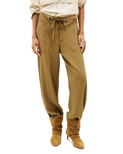Ba&sh Ba & Sh Pava Straight Pants In Brown
