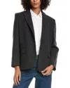 Ba&sh Peace Wool Blazer In Black