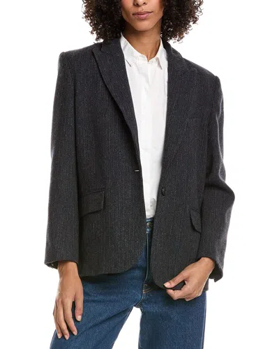 Ba&sh Peace Wool Blazer In Black