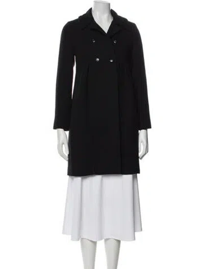 Pre-owned Ba&sh Peacoat In Black