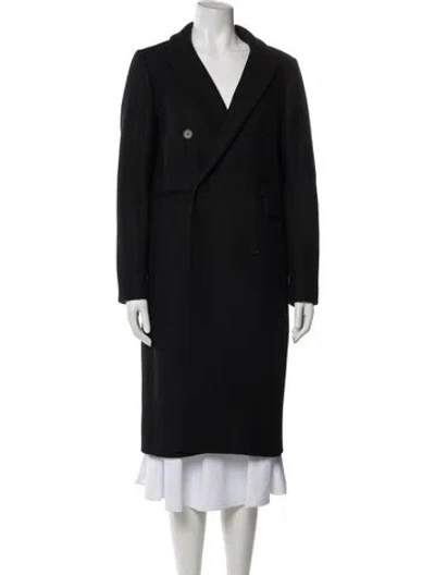 Pre-owned Ba&sh Peacoat In Blue