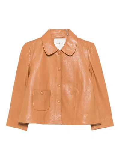 BA&SH PETER PAN-COLLAR PATCH-POCKET JACKET