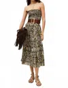 Ba&sh Piala Dress In Kaki In Multi