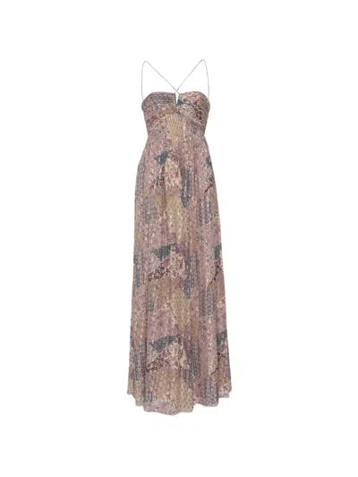 Ba&sh Pietra Floral Cut-out Maxi Dress In Multi
