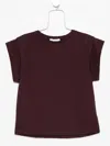 Ba&sh Pio Capped-sleeve Cotton T-shirt In Brown