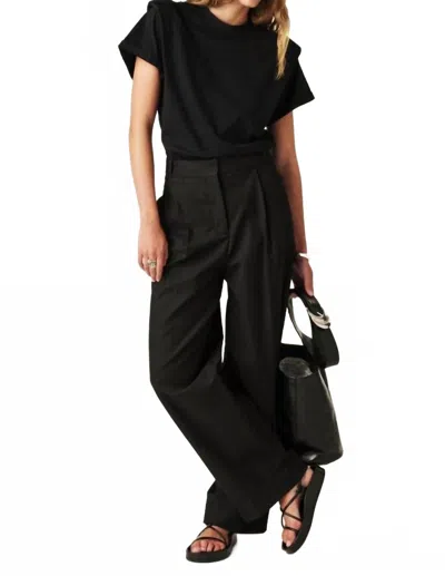 Ba&sh Pio Crewneck T-shirt In Noir In Black