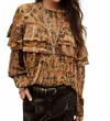 Ba&sh Floral-pattern Ruffled-detail Blouse In Multi