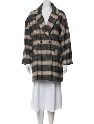 Pre-owned Ba&sh Plaid Print Jacket In Multi