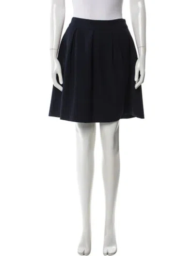 Pre-owned Ba&sh Pleated Accents Knee-length Skirt In Blue