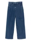 Ba&sh Pleated-detail Jeans In Blue