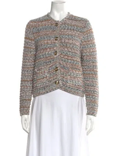 Pre-owned Ba&sh Printed Crew Neck Sweater In Multi