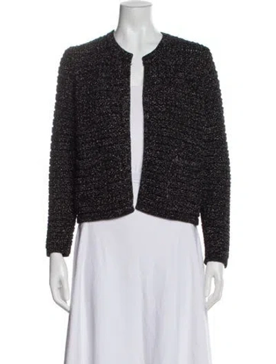 Pre-owned Ba&sh Printed Evening Jacket In Black