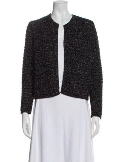 Pre-owned Ba&sh Printed Evening Jacket In Black