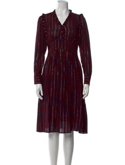 Pre-owned Ba&sh Printed Knee-length Dress