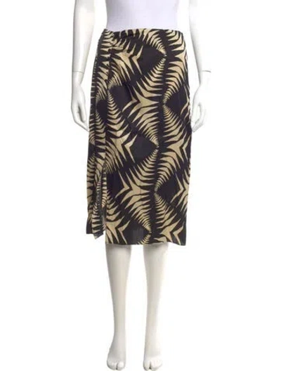 Pre-owned Ba&sh Printed Knee-length Skirt In Brown