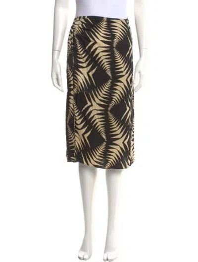 Pre-owned Ba&sh Printed Knee-length Skirt In Brown
