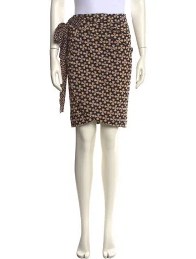 Pre-owned Ba&sh Printed Knee-length Skirt In Neutral