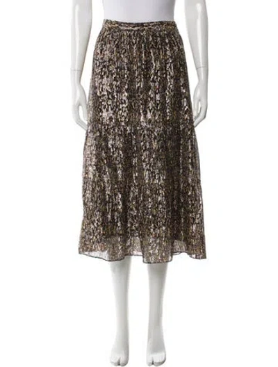 Pre-owned Ba&sh Printed Knee-length Skirt In Neutral