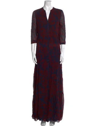 Pre-owned Ba&sh Printed Long Dress
