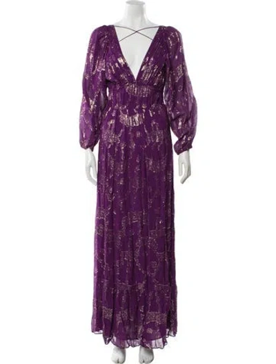 Pre-owned Ba&sh Printed Long Dress