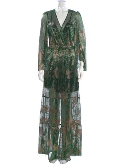 Pre-owned Ba&sh Printed Long Dress