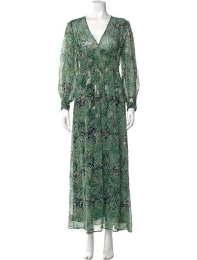Pre-owned Ba&sh Printed Long Dress
