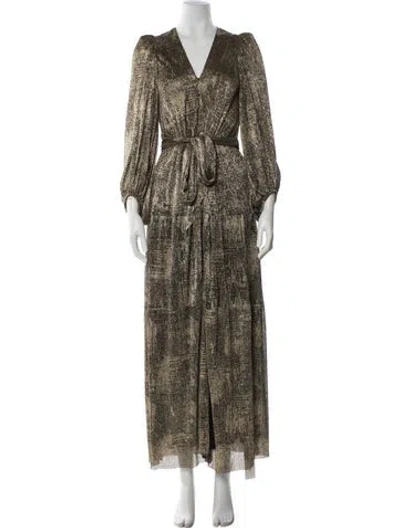 Pre-owned Ba&sh Printed Long Dress