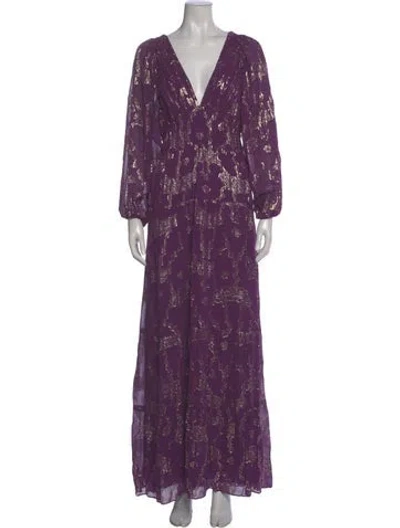 Pre-owned Ba&sh Printed Long Dress