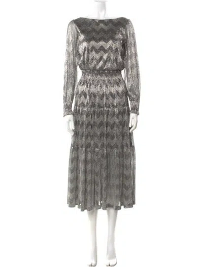 Pre-owned Ba&sh Printed Long Dress
