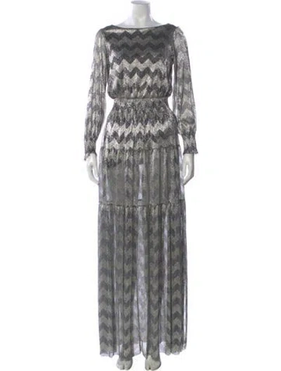 Pre-owned Ba&sh Printed Long Dress
